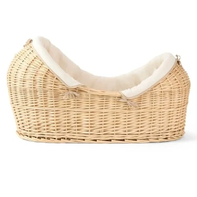 Image of Clair de Lune Organic Natural Noah Pod, Comes with Dressing, Bamboo Mattress and Soft Moses Sheet 75 x 28 cm (Cream)