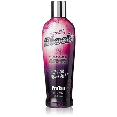 Image of Pro Tan Incredibly Black Ultra Powerful 10X Double Dark Bronzing Lotion , with Vitamin A and E, shea butter coconut oil 250 ml