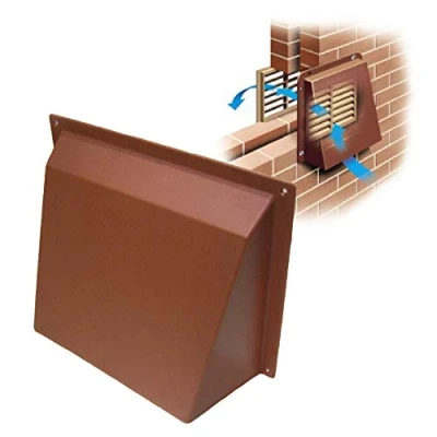 Image of Terracotta Hooded Cowl 9&quot; x Vent Cover for Air Bricks Grilles Extractors