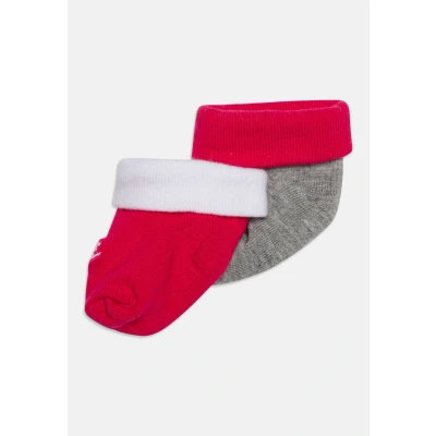Image of Nike Sportswear Futura Bootie Unisex 2 PACK Socks for kids, Size: 0 6m, Rush pink