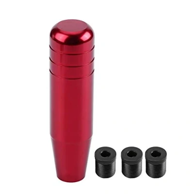 Image of Gear Shift Knob,Universal Aluminum Alloy Car Manual Knob Handle Shifter Lever 13cm (Red)