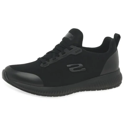 Image of Skechers Squad Trainers black, Men&#039;s, Size: 2, Black Textile/synthetics