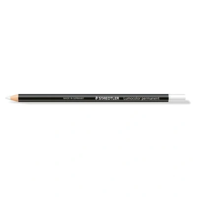 Image of Staedtler 108 20 0 Lumocolor Glasochrom Permanent Dry Marker Pencil White (Box of 12)
