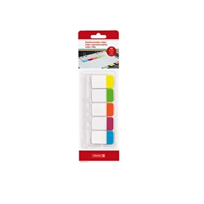 Image of Brunnen Office to go Adhesive Index Tabs 150 Sheets 25 x 43 mm 5 Colours