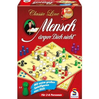 Image of Schmidt Spiele 49085 Classic Line, People Don&#039;t Annoy You, with Extra Large Wooden Figures, Single, Multicoloured