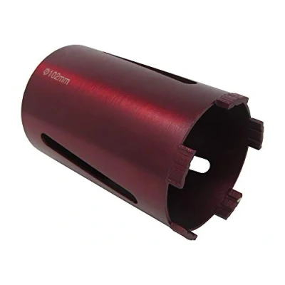 Image of 102mm 4&quot; Dry Diamond Drilling Core Drill Bit Turbo Segments for Brick &amp; Masonry