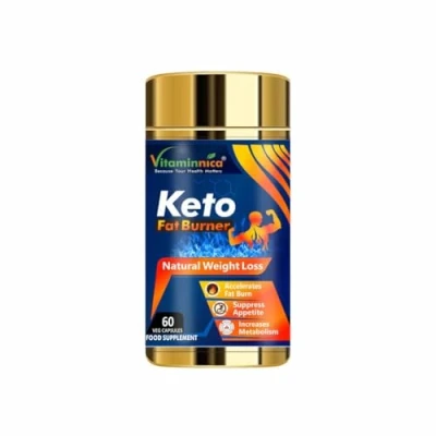 Image of Vitaminnica Keto Fat Burner Weight Loss Supplement for Men &amp; Women 60 Capsules