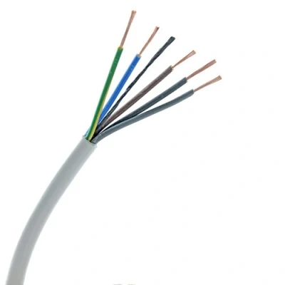 Image of Zexum 1mm 5 Core White Cable Flexible 3185Y 1 Meter