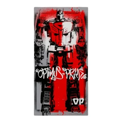 Image of Franco Collectibles Transformers Optimus Prime Super Soft Cotton Bath/Pool/Beach Towel, 60 in x 30 in, (Official Licensed Product)