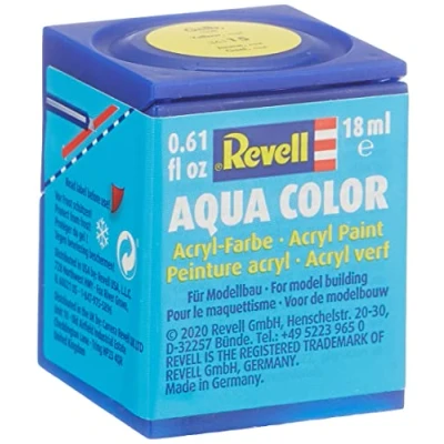 Image of Revell 18ml Aqua Color Acrylic Paint (Yellow Mat Finish)