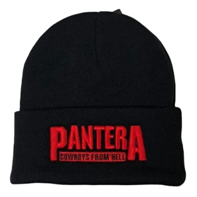 Image of Amplified Pantera Cowboys from Hell Beanie Hat One Size Black