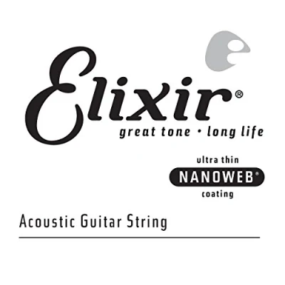 Image of Elixir® Strings Acoustic 80/20 Bronze Single String with NANOWEB® Coating (.059)