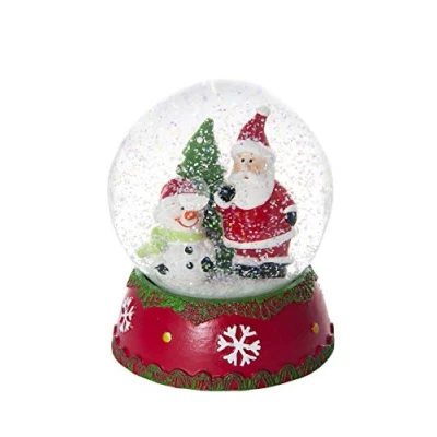 Image of Mousehouse Gifts Fun Christmas Snow Globe for All the Family! (Musical Santa &amp; Snowman)