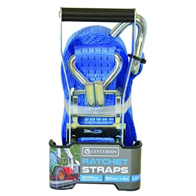 Image of Centurion LE27P 6M Heavy Duty Ratchet Tie Down Strap, 5000kg Load Break Strength, 50mm PES Webbing