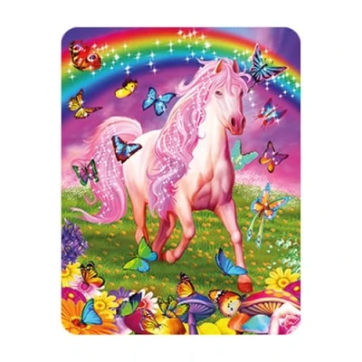 Image of 3D LiveLife Magnet Pink Pony Dazzle from Deluxebase. Lenticular Horse Fridge Magnet. Magnetic decor for kids and adults with artwork licensed renowned artist, Michael Searle