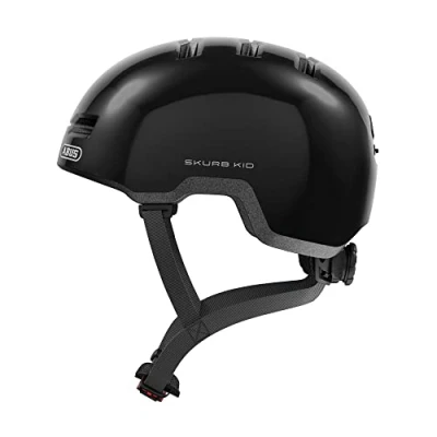 Image of ABUS children&#039;s helmet Skurb Kid robust bike in skate style with room for a ponytail and various designs girls boys black, size M