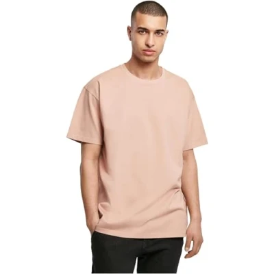 Image of Build Your Brand Men&#039;s Heavy Oversize tee T Shirt, Amber, M