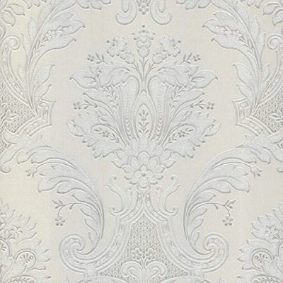 Image of Belgravia Decor Amara Damask Cream Wallpaper GB7369 Textured Italian Vinyl