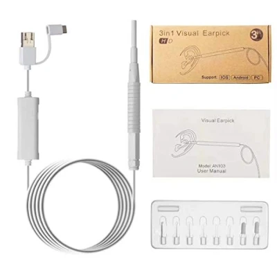 Image of New Landing 3.9MM 720P 3in1 USB OTG Ear Pick Endoscope HD Earscope Cleaner Wax Removal Inspection Otoscope Camera