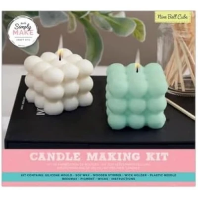 Image of Simply Make Your Own Candle, Multicoloured, Single Craft Kit Set, DIY, Art And Crafts, Wax, Unique Gift