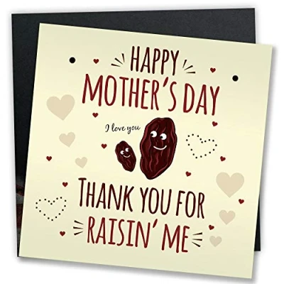 Image of RED OCEAN Funny Mothers Day Greetings Card Plaque Mum Gift Novelty Joke For From Daughter or Son