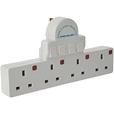 Image of Pro Elec 4 Gang Adaptor Switch, PL10031