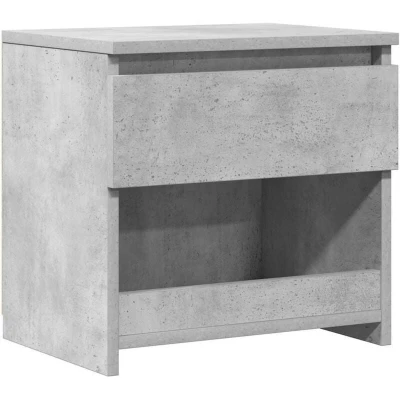 Image of vidaXL Bedside Cabinet Concrete Grey 40x30x39 cm Engineered Wood