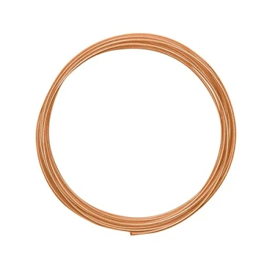Image of Vaessen Creative Aluminium wire embossed round 2mm 5m saffron orange,