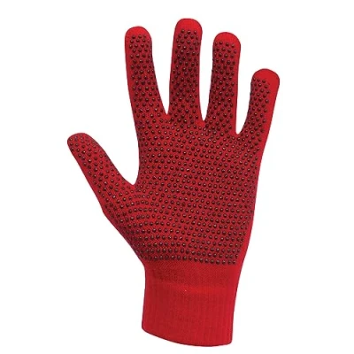 Image of Dublin Magic Pimple Grip Riding Gloves, Red, One Size