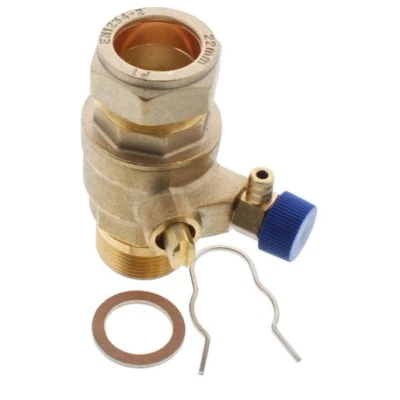 Image of Ideal Drain Valve Pack Brass 22 mm 174560