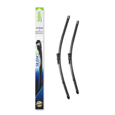 Image of VALEO Silencio Wiper VF852 Kit of High Performance, Superior Road Visibility, Easy Installation Original Flat Blades 630mm/560mm Front Set 2 577852