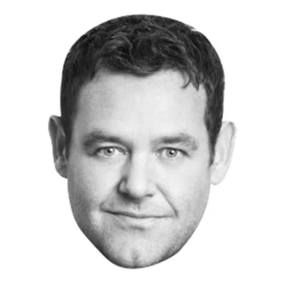 Image of FoxyPrinting Kenneth Benidorm Celebrity Cardboard Party Face Mask Fancy Dress