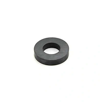 Image of Magnet Expert 60mm O.D. x 24mm I.D. 8mm thick Y30BH Ferrite Ring 2.4kg Pull ( Pack of 2 )