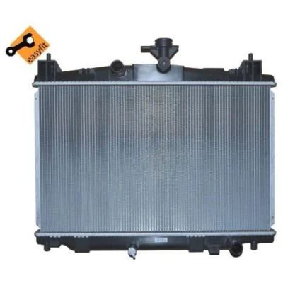 Image of ZJ3815200, ZJ3815200A Engine radiator NRF EASY FIT 53751 Aluminium 558mm 350mm 16mm with mounting parts Brazed cooling fins MAZDA: 2 Hatchback