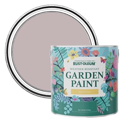 Image of Rust Oleum Purple Mould Resistant Garden Paint In Matt Finish Lilac Wine 2.5L