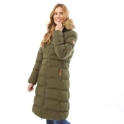 Image of Trespass Womens Audrey II Padded Longer Length Jacket Coat Dark Vine L 14