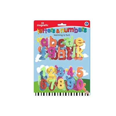 Image of KandyToys 52 Piece Magnetic Numbers &amp; Letters Educational Toys Fridge Magnets Spelling and Maths