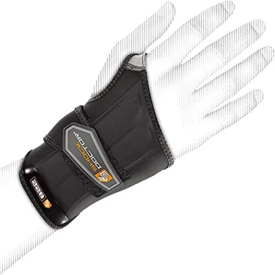 Image of Shock Doctor Wrist Sleeve Wrap Support (Left) Black, Large