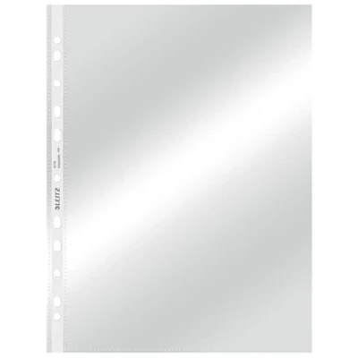Image of Leitz Document Pocket, Pack of 100, A4, Clear, 80 Micron PP Material, 47700002