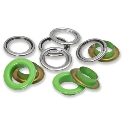 Image of Prym 542542 Eyelets with washers, 11 mm, red/Silver, can be Used The Vario Creative Tool, Light Green, Ø 14 mm