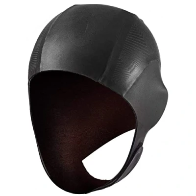 Image of ORCA Thermal Neoprene Wetsuit Swim Cap Hat Black Size XXL