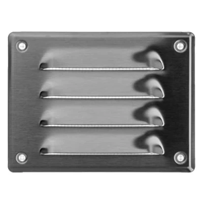 Image of LIRAST 140x105mm Vent Cover Stainless Steel 5.5x4 inch Wall with Insect Mesh Round Ceiling Soffit Vents External Metal Ventilation Grilles Air Covers for Walls