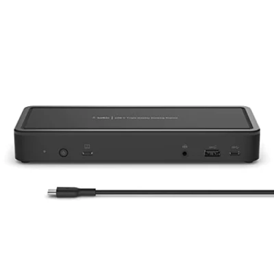 Image of Belkin 14 port USB C Docking Station, 65W Power Delivery, 4K Display, 2 HDMI Ports, DisplayPort, 3 C, 5 A and 1 Gigabit Ethernet, Dock for Chromebook, Windows PCs, XPS other