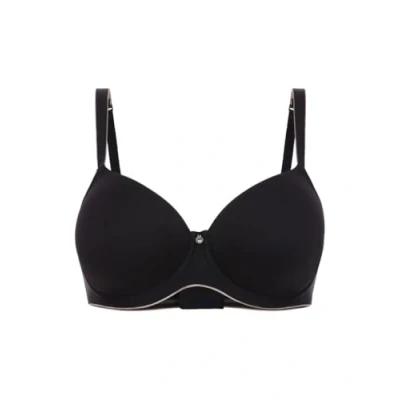 Image of Conturelle by Felina 806810 4 Women&#039;s Pure Feeling Black Padded Underwired Spacer Bra 36E