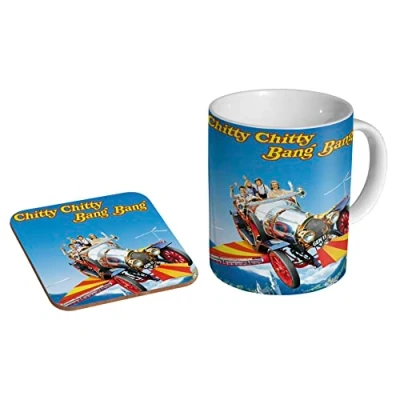 Image of Chitty Bang Classic Ceramic Coffee Mug + Coaster Gift Set