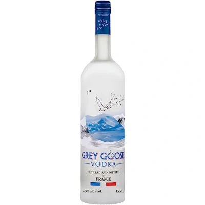 Image of GREY GOOSE Premium French Vodka, 40% ABV, 175cl / 1.75L, Made from The Finest Single Origin Wheat &amp; Natural Spring Water