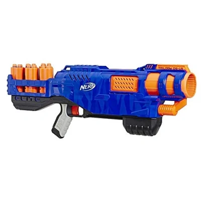 Image of Trilogy DS 15 Nerf N Strike Elite Toy Blaster with Official Darts and 5 Shells For Children, Teens, Adults