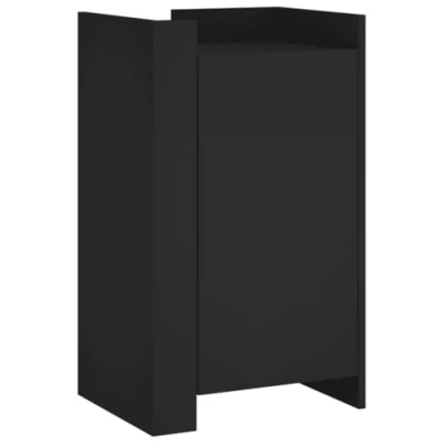 Image of vidaXL Sideboard Home Storage Cupboard Cabinet Highboard Black Engineered Wood Modern, Ample Storage, Easy to Clean, 45 x 35 75 cm