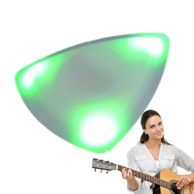 Image of FLAVAS Beat Picks Beatpicks Light Up Guitar Pick LED Picks, Sparkling Pick, Luminous Colourful Finger for Electric Bass Ukulele