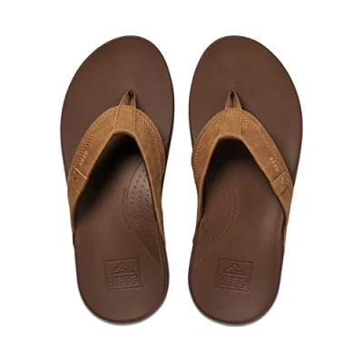 Image of Reef Men&#039;s Cushion Spring Flip Flop, Bronze, 6 UK